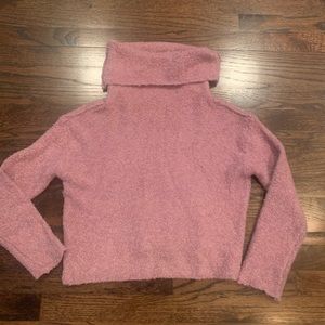 Free people purple turtleneck sweater